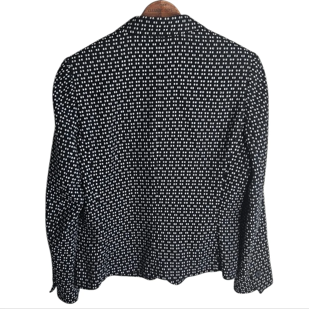 Anne Klein One-button Black abd White Blazer, Size 14 - Picture 6 of 7